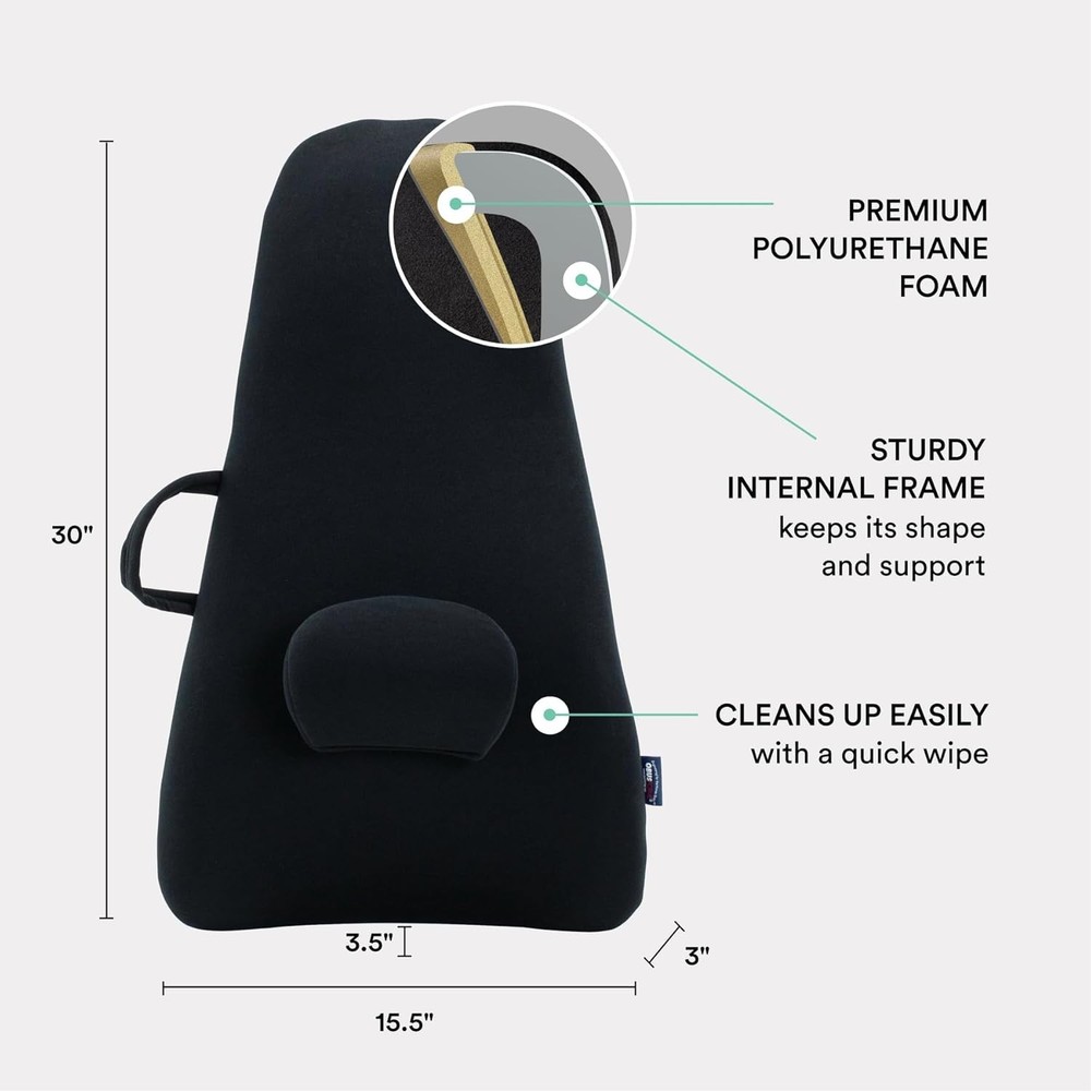 Highback Backrest Support - Extra Tall Padded Seat Cushion and Lumbar Support...