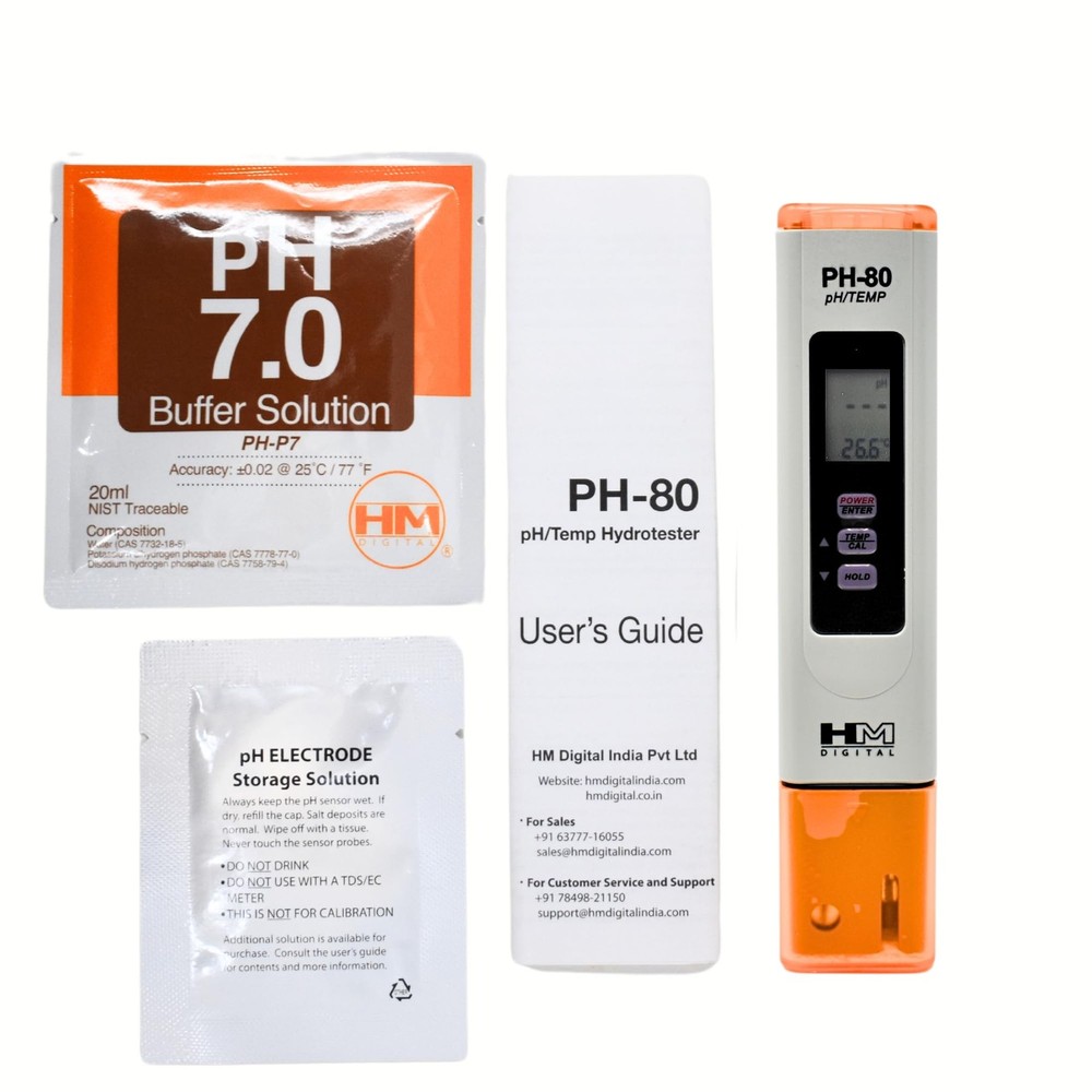 HMDPHM80 0-14 pH Range, 1 Resolution, +/- 2% Readout Accuracy, Purple