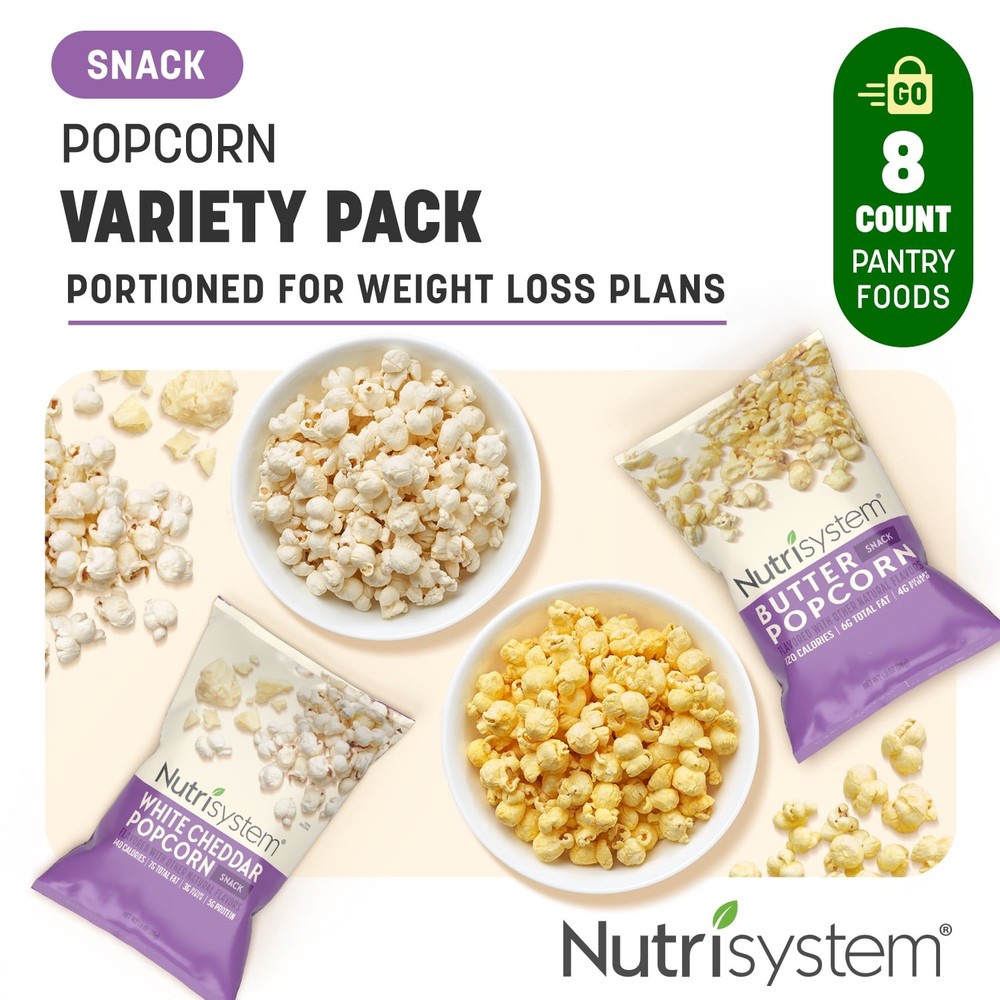 Popcorn Variety Pack White Cheddar & Butter 8 Count