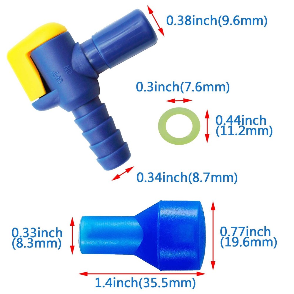Bite Valve Replacement Mouthpiece Fit for Hydration Pack Bladder Water Backpa...