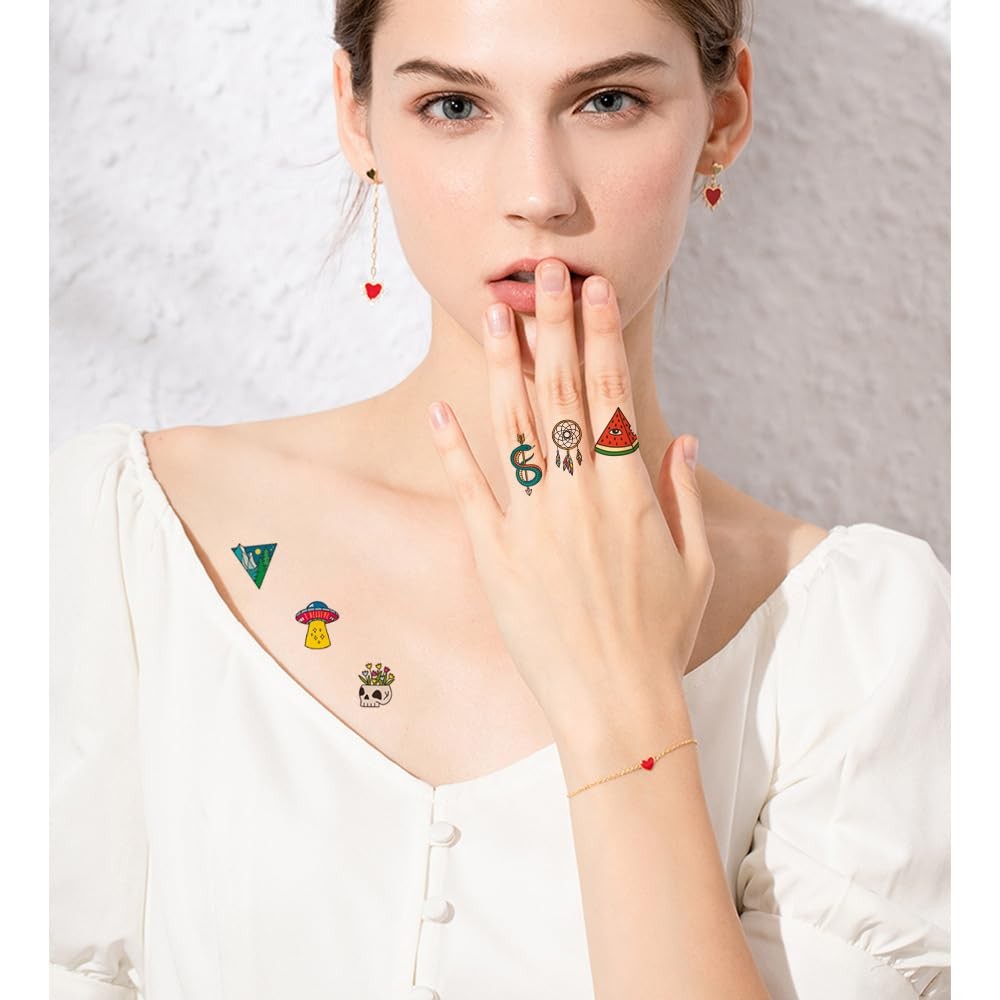 30 Sheets 600+ Patterns Summer Cute Small Temporary Tattoos For tiny,