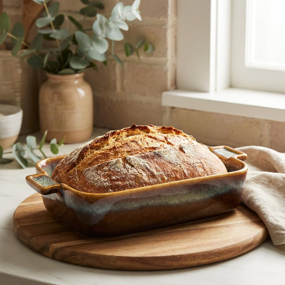 Baking Dish Ceramic Baking Dish、Rectangular Baking Pans Set、Double Handles Suita