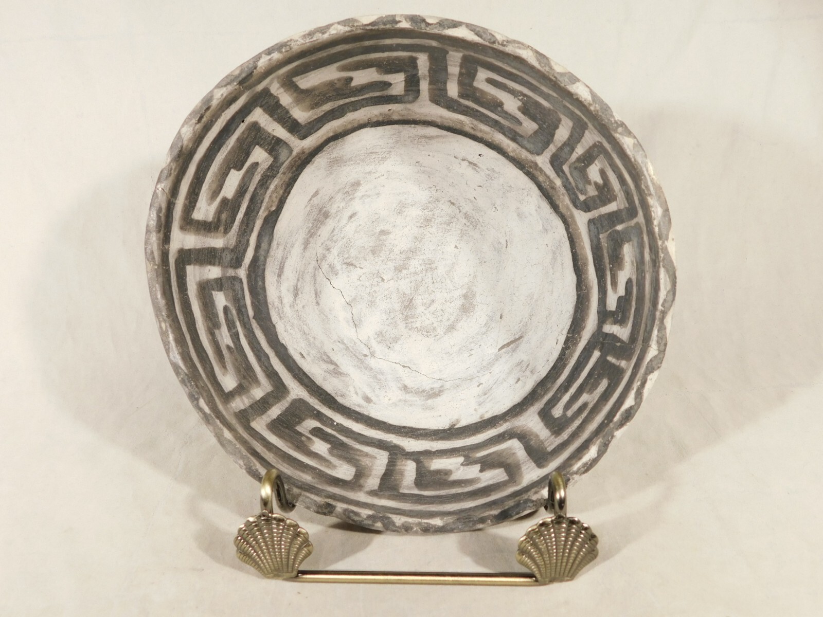 Easel Display Stand Metal Medium Size Adjustable Sea Shell Design