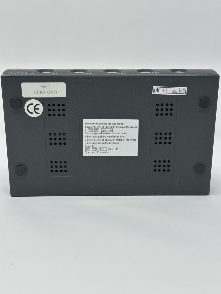 Connect Gear 4 Port KVM Switch PS/2 - NO CABLES