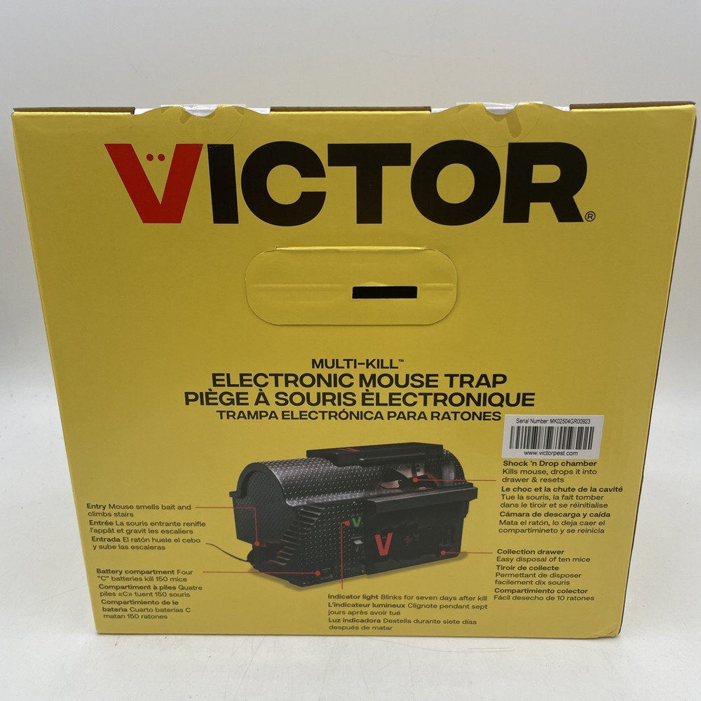 Victor M260 Indoor Multi-Kill Humane Electronic Mouse Trap Quick Easy Disposal