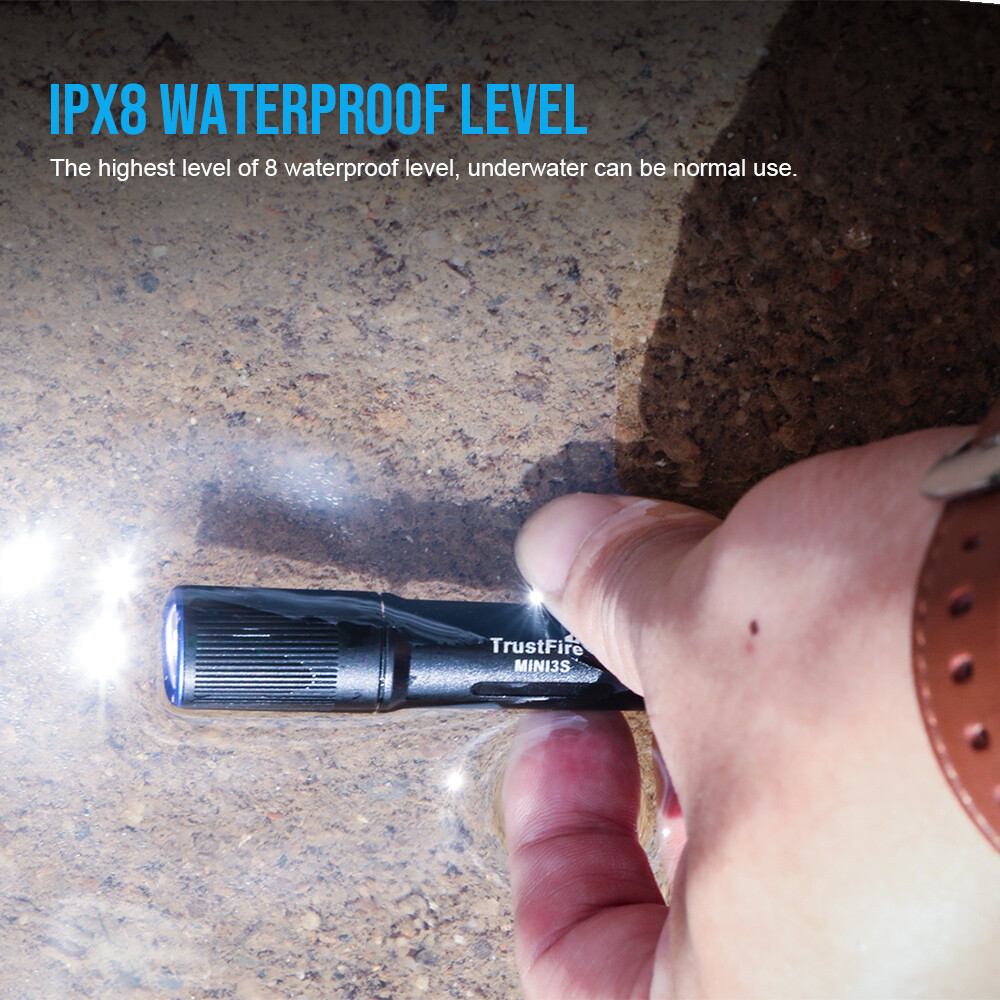 Trustfire MINI3S Keychain Flashlight 235Lumen Rechargeable EDC MINI Flashlight