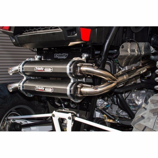 2020-2024 Polaris RZR PRO XP Trinity Racing FULL Exhaust System Dual Black