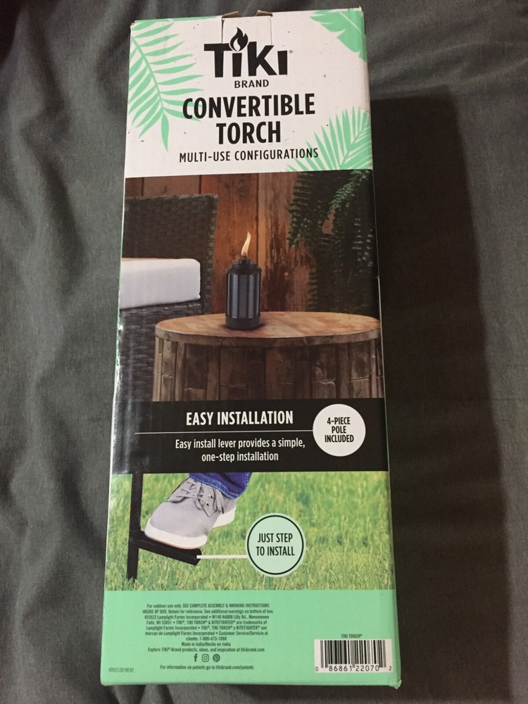 Tiki Brand Convertible Torch Multi Useage