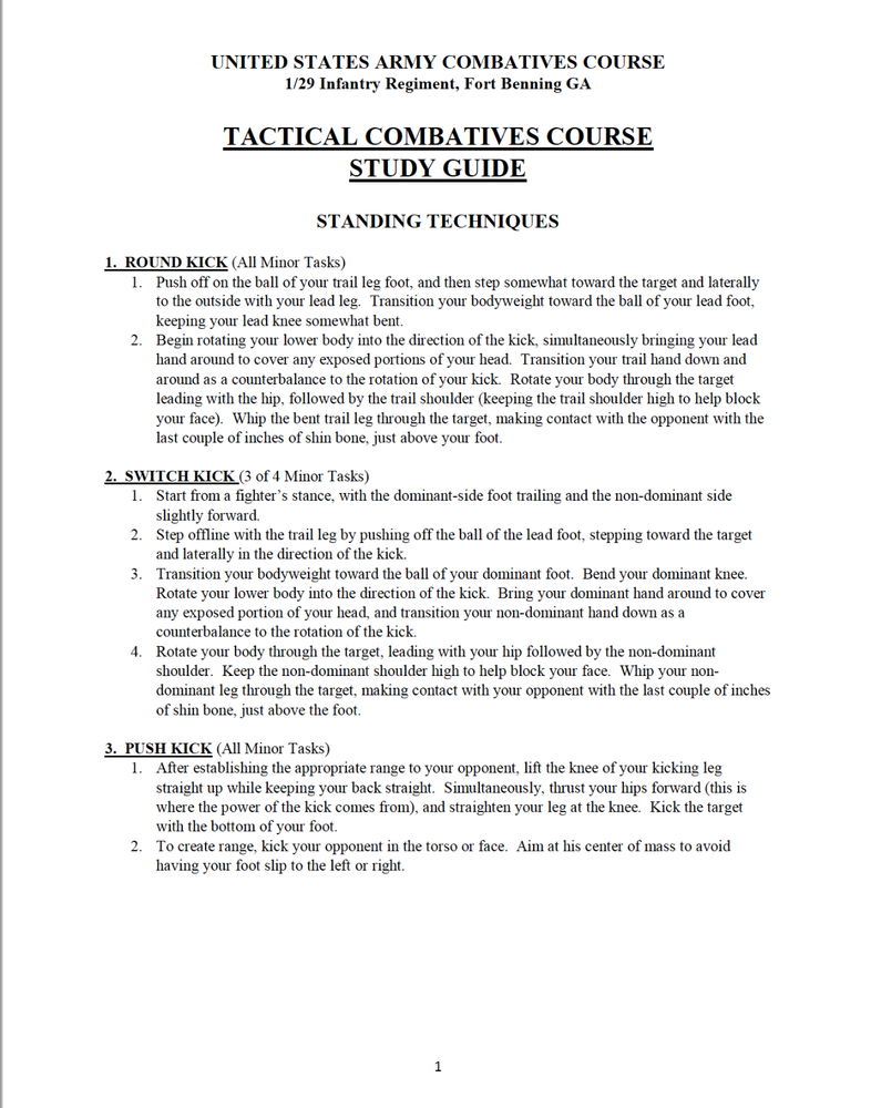 211 Page U.S. Army TACTICAL COMBATIVES Course Illustrated Training on Data CD