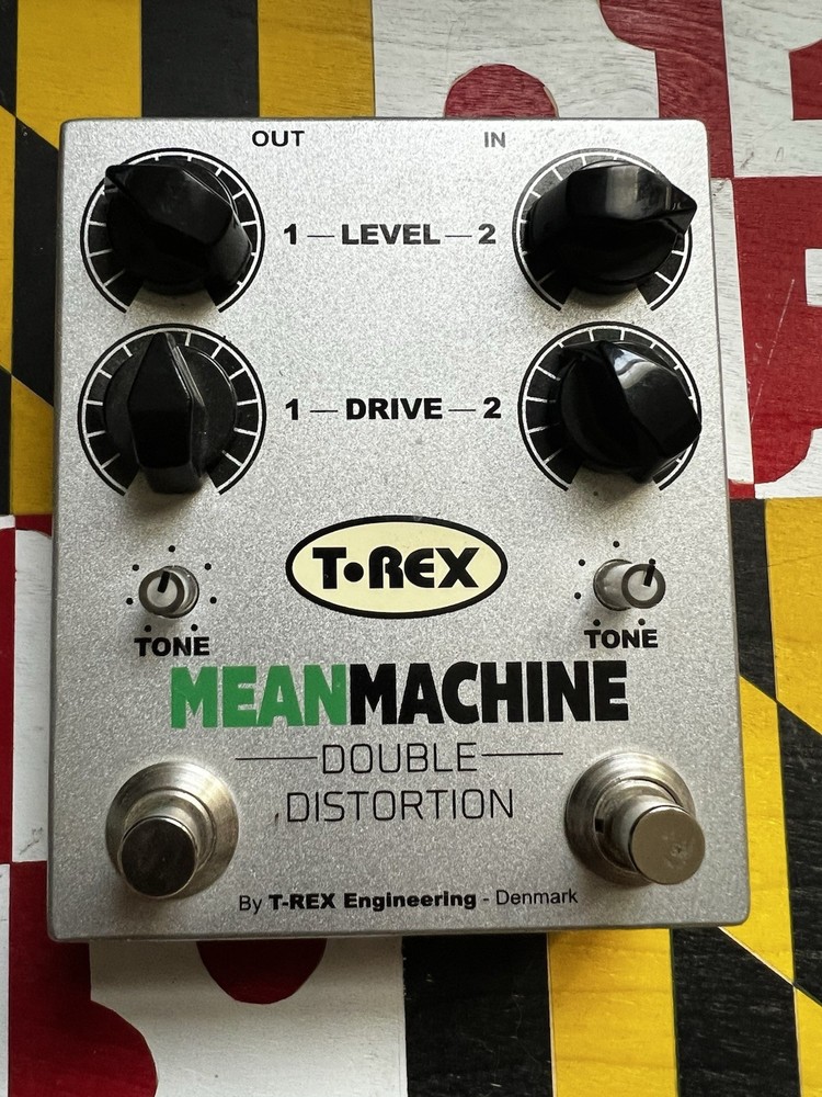 T-Rex Mean Machine Distortion Guitar Effect Pedal