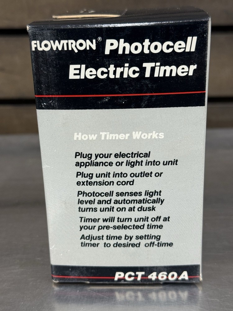 Flowtron Photocell Electric Timer - PCT460A - New