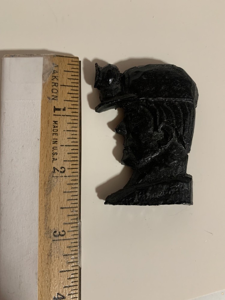 Coal Miner Refrigerator Magnet Handcrafted from Coal