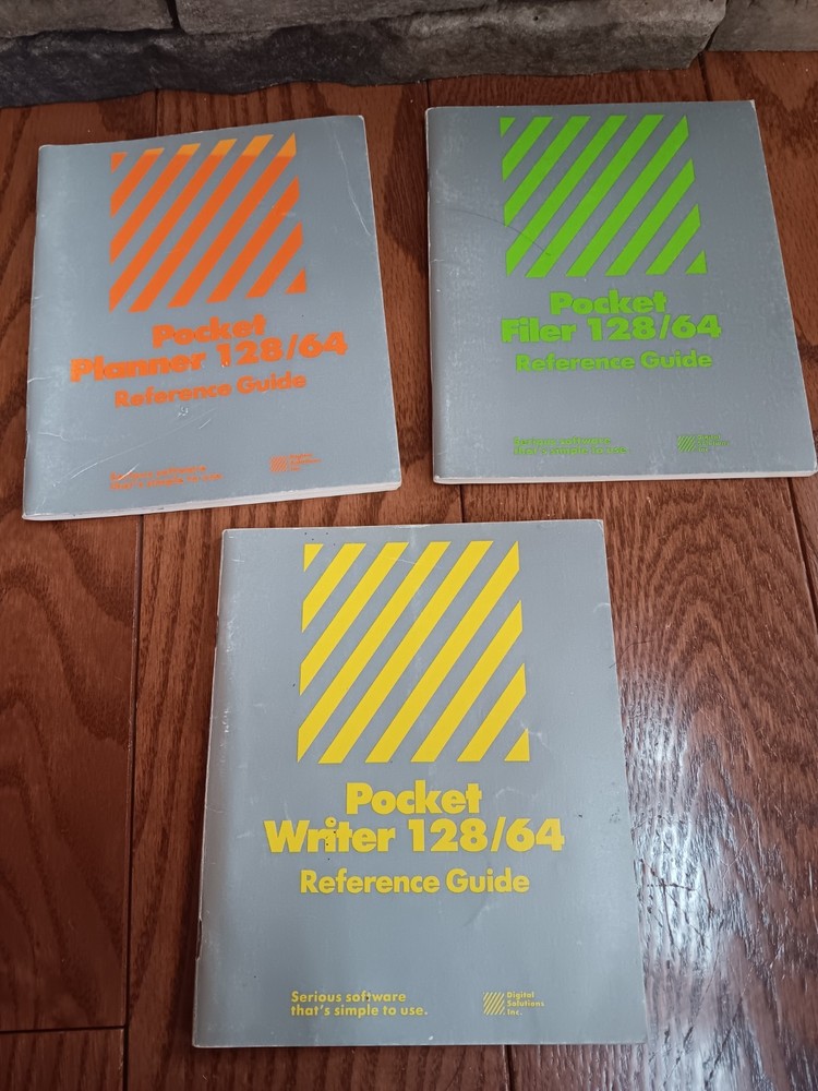 Commodore 128/64 Pocket Writer/Filer/Planner Three Reference Guides