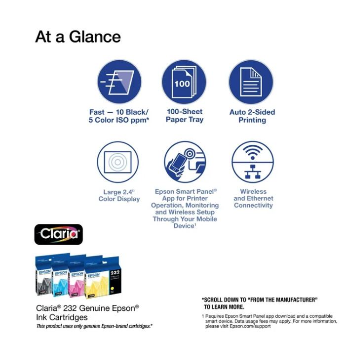 Epson Expression Home XP4205 Wireless Color Printer with Scanner and Copier