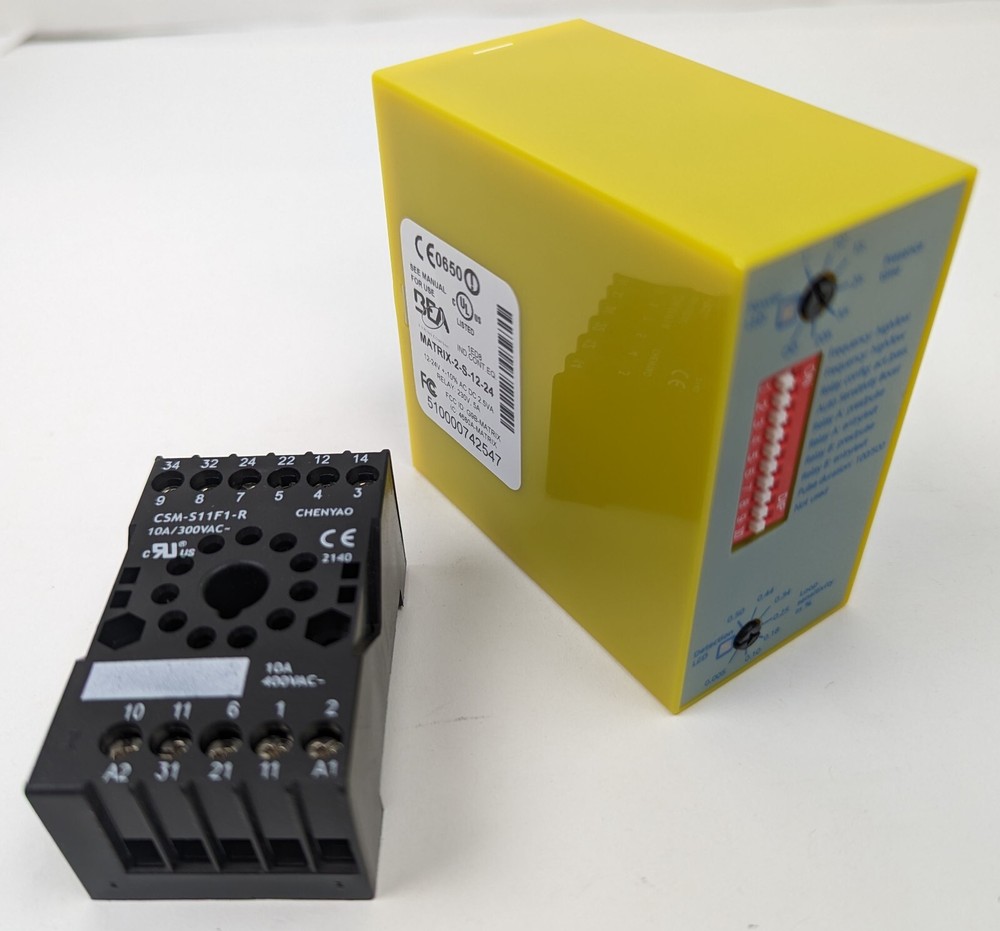 BEA MATRIX-2-S-12-24 Loop Detector Induction Vehicle Sensor 12-24Vac/Vdc NEW