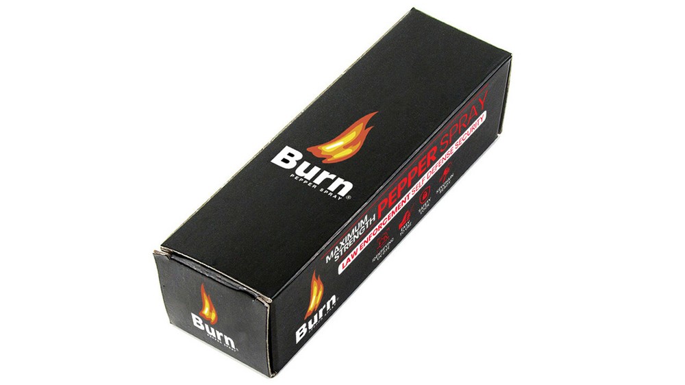 BURN Pepper Spray Keychain Self Defense 1/2oz Pink Security Case Molded - 2 PACK