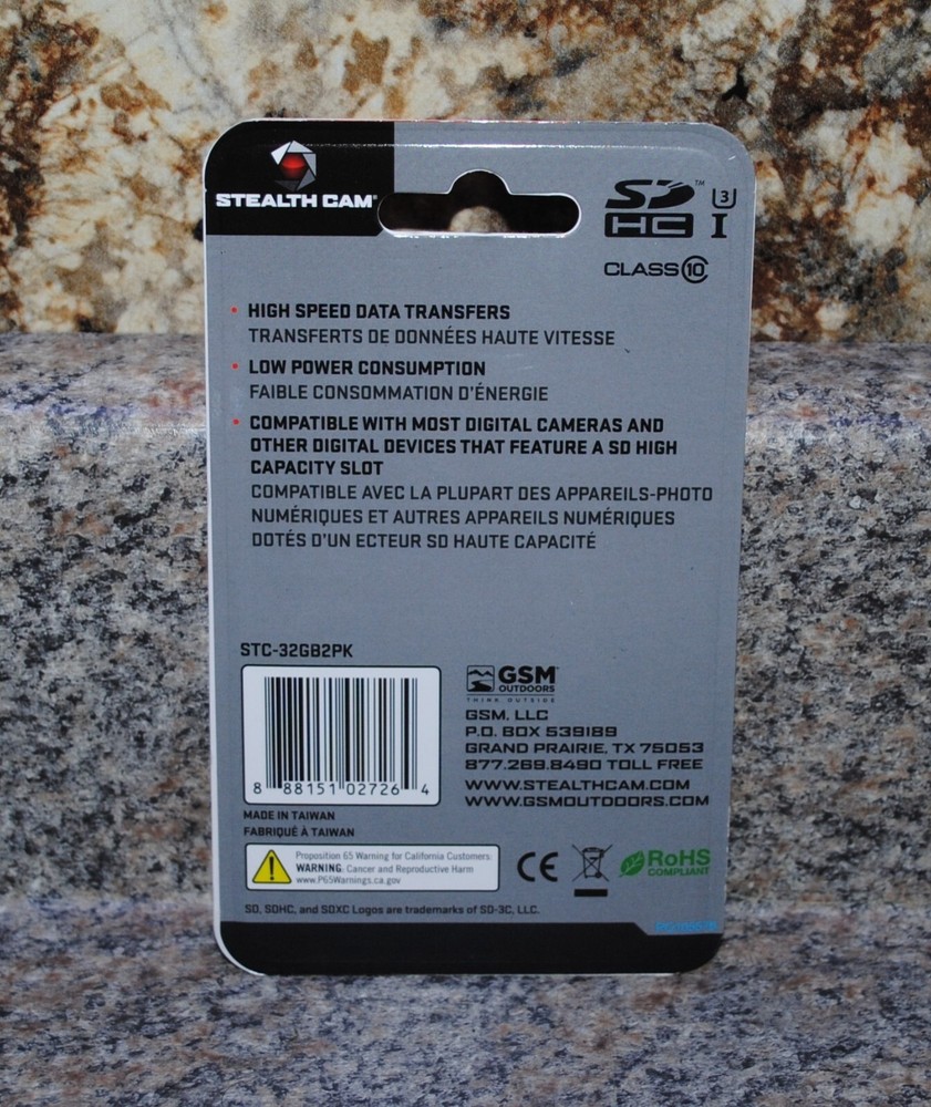 Stealth Cam 32GB SDHC Memory Card - 2 Pack