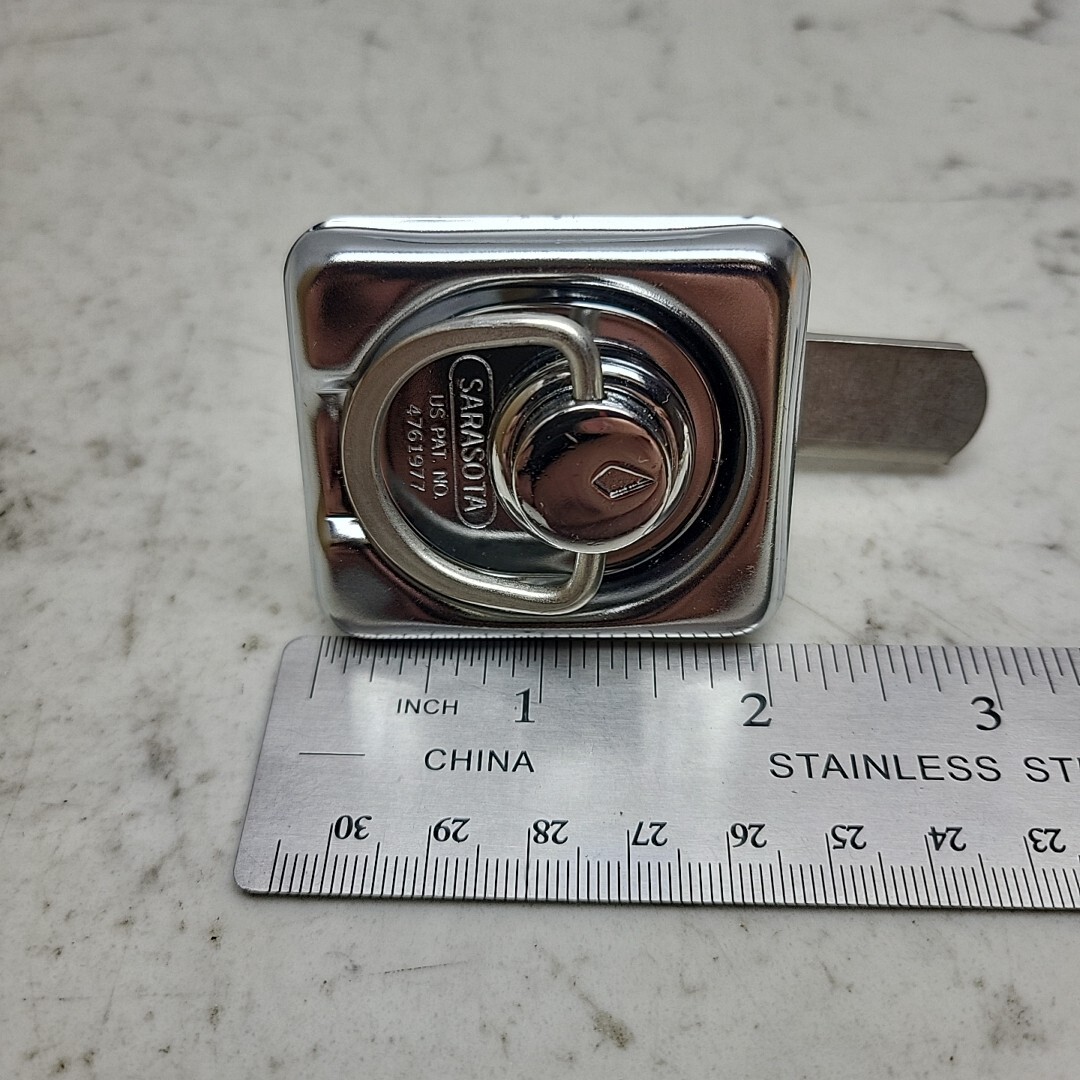 Sarasota Quality Products LR801-9 Latching Lift Ring Offset Cam Stainless Steel