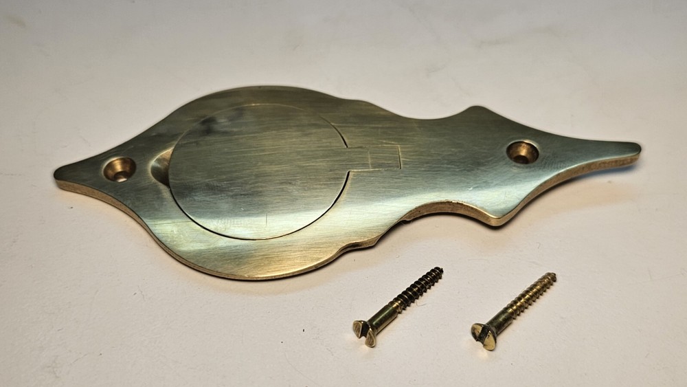 T/C Thompson Center Hawken Sidelock Muzzleloader Brass Patchbox W/ 2 Screws(10)
