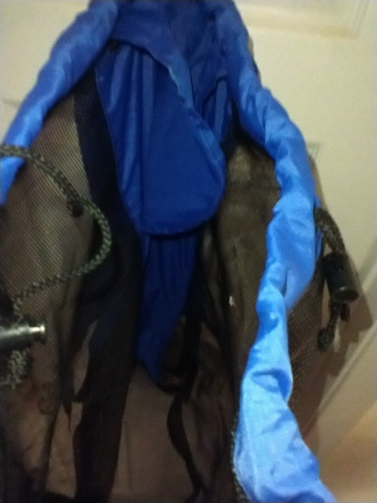 Vintage Deep See Blue Shoulder Mesh Professional Diving Equipment Bag