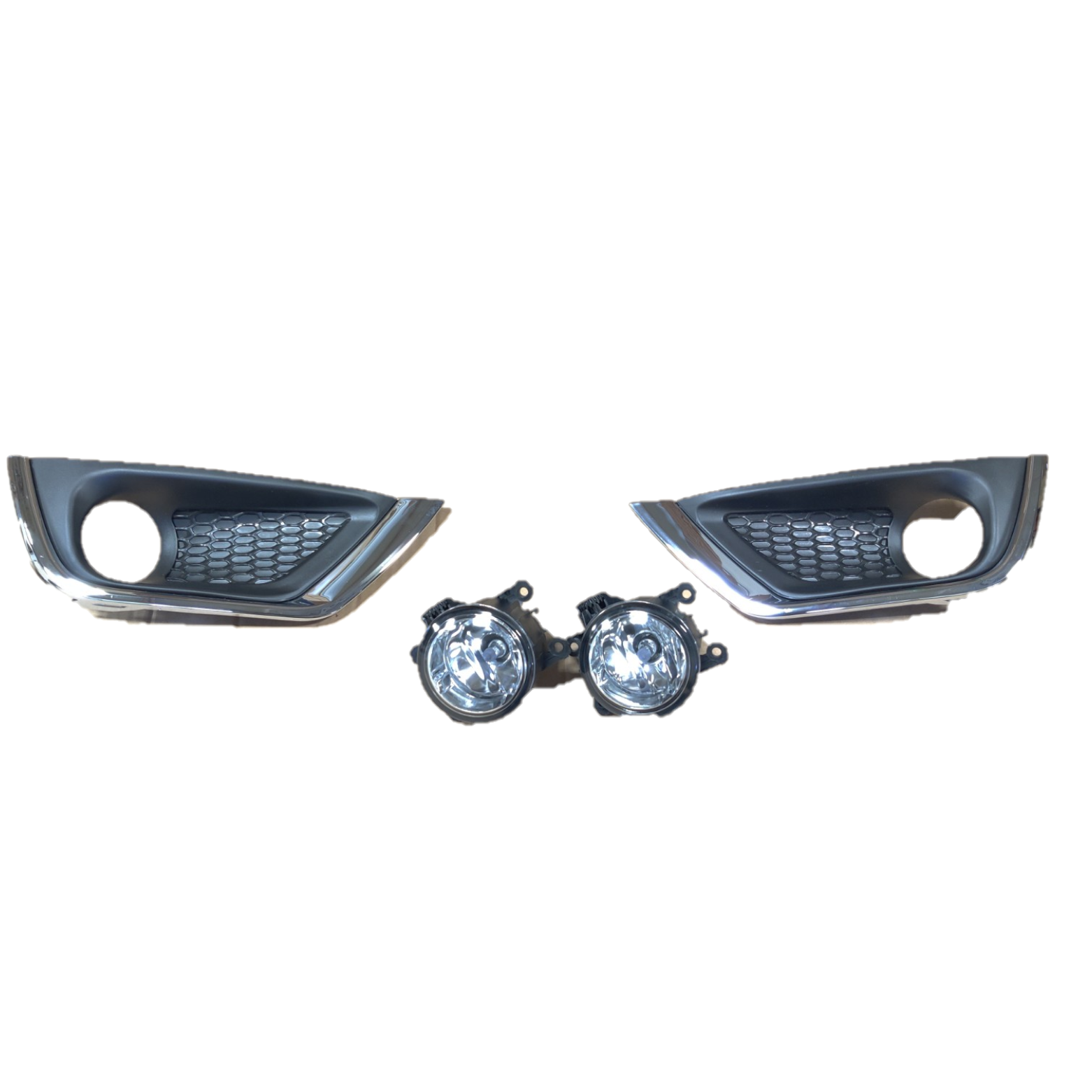 2017 2018 2019 2020 2021 FIT JEEP COMPASS FRONT BUMPER SET UPPER LOWER GRILL FOG