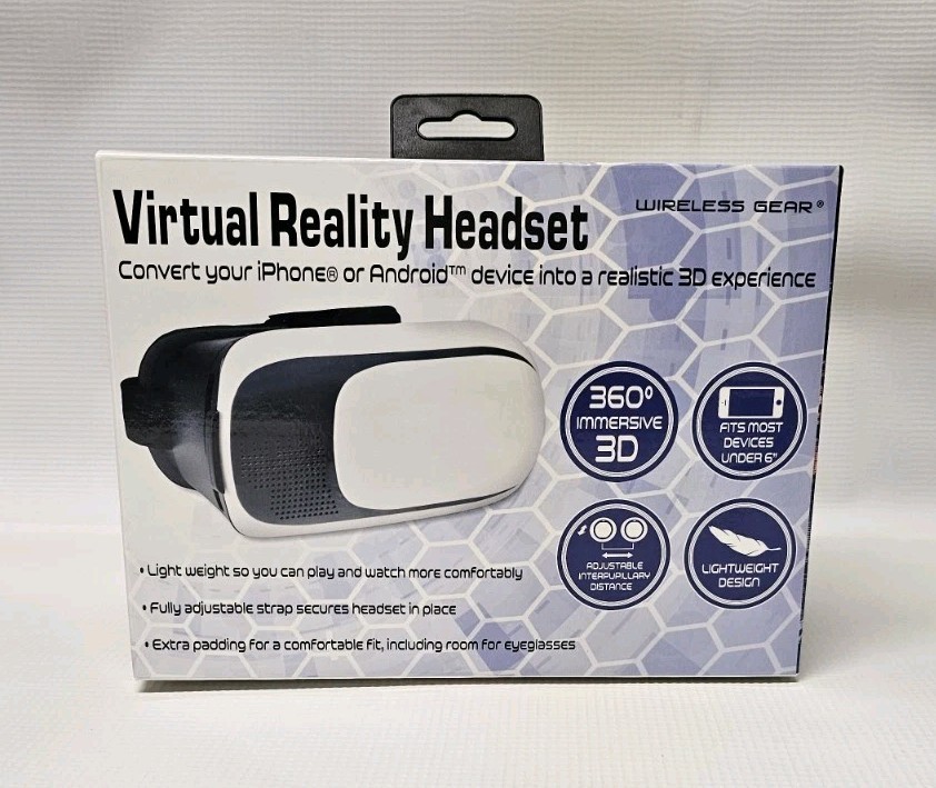 ESI - Virtual Reality Headset (holds cellphone) Never Used Includes shipping
