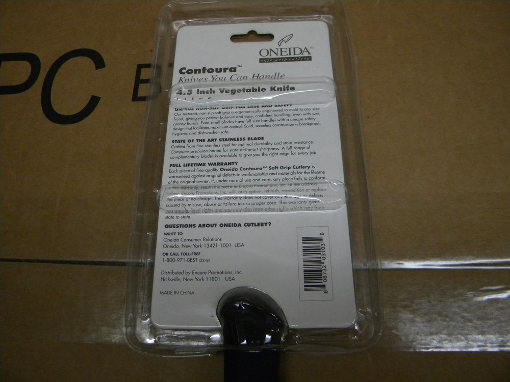 ONEIDA Vegetable / Fruit Knife With Black Nylon 4.5"