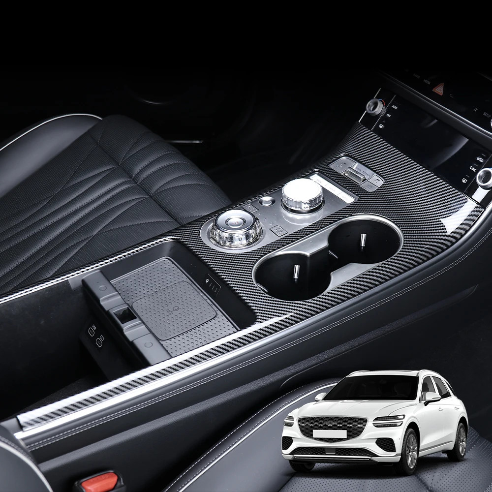 For Genesis GV70 Central Console Gear Shift Panel Frame Trim Cover Accessories