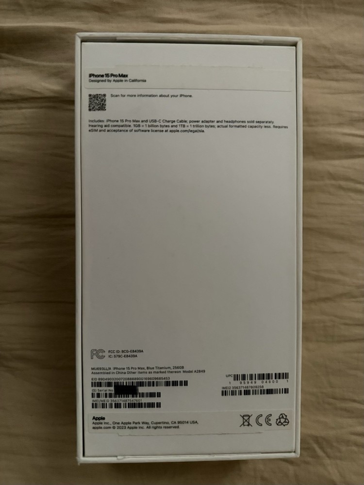 3 EMPTY boxes from apple devices