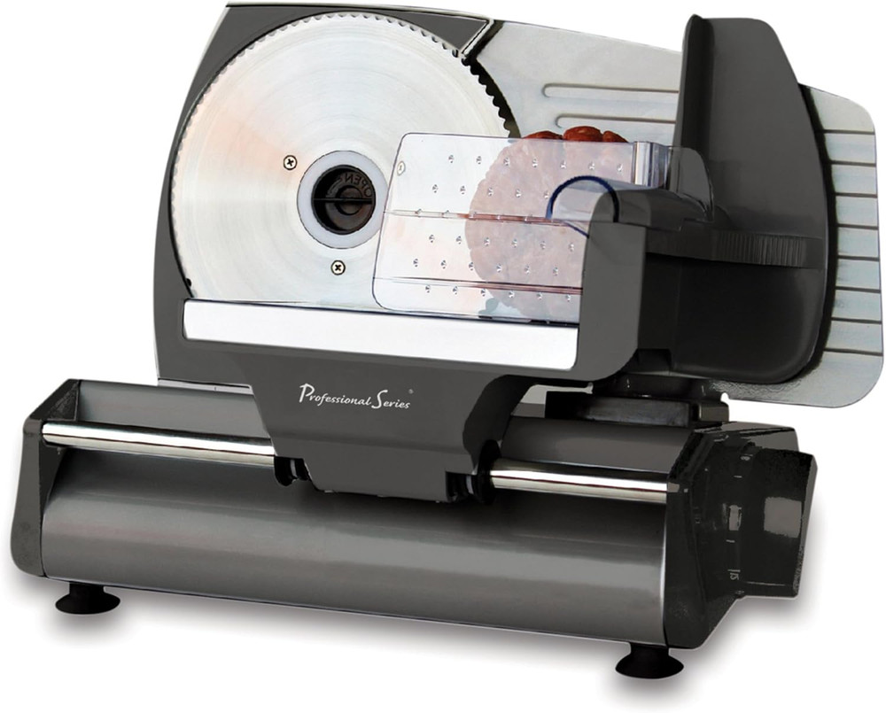 Meat Slicer, Cuts Meat, Cheese, Bread, Fruit & Vegetables, Adjustable Slice Thic