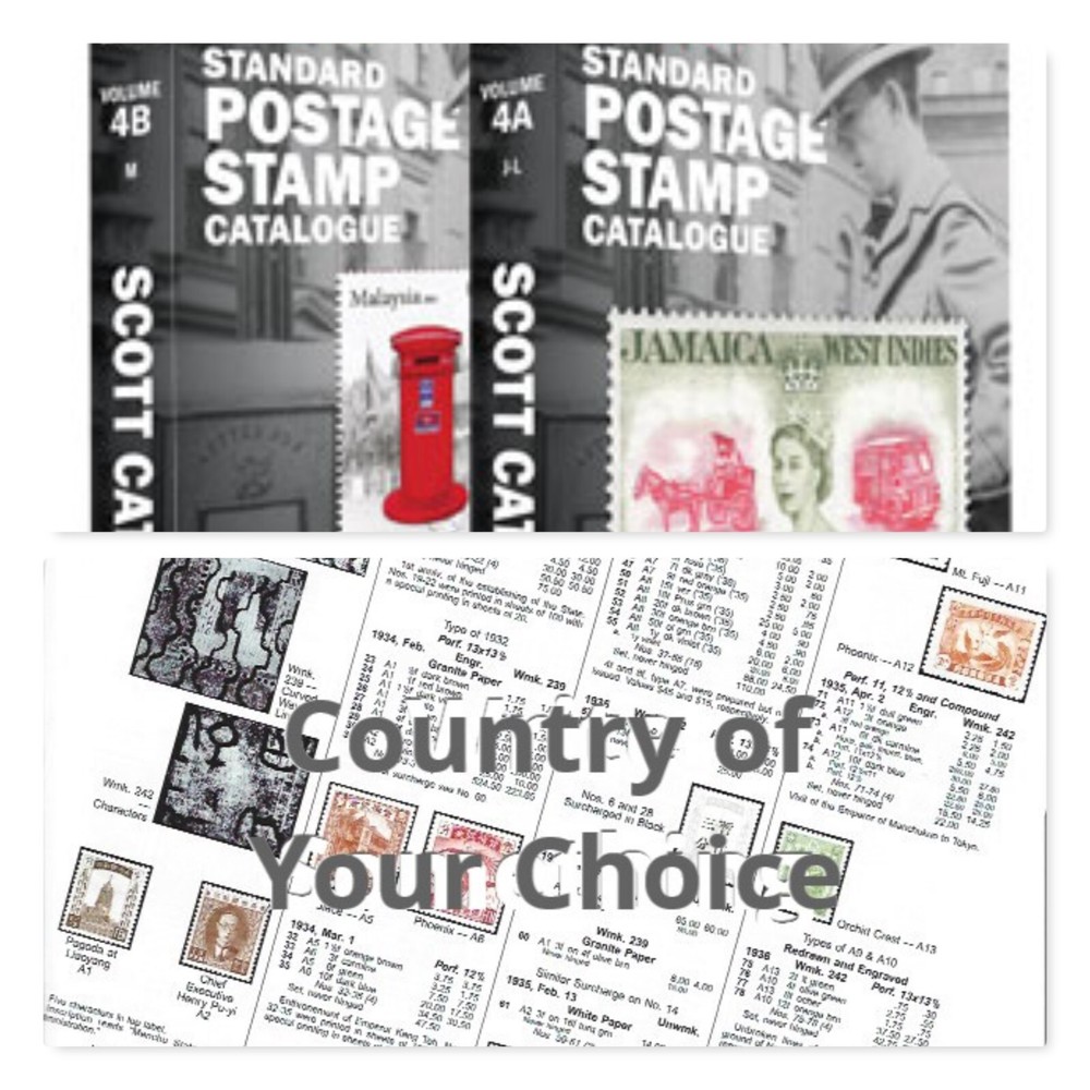 Country Pages from 2025 Scott Standard Postage Stamp Catalog 4A-4B FREE US SHIP