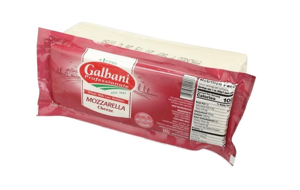 Galbani Professionale Whole Milk Mozzarella Cheese, 5 Pound