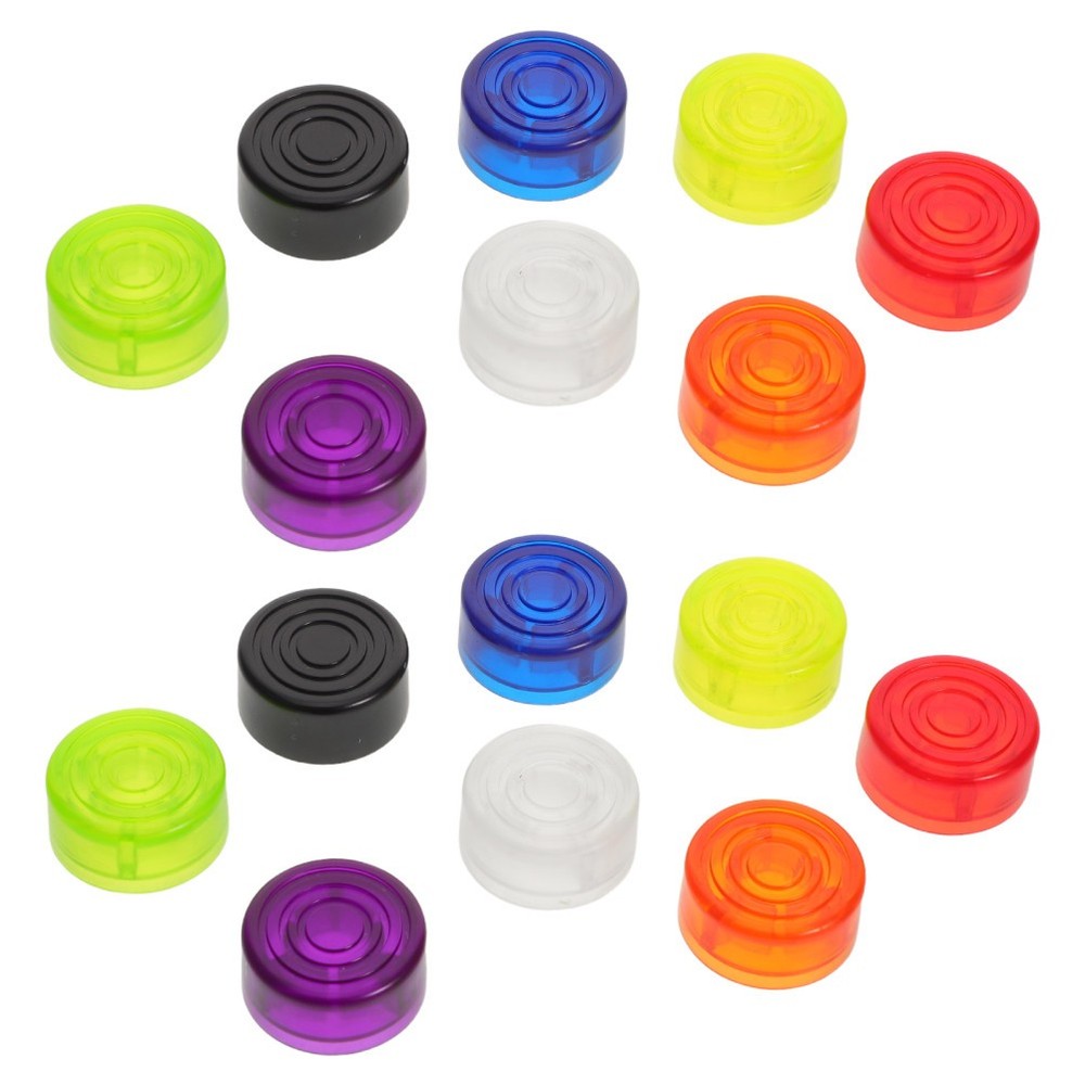 16 Pcs Guitar Effects Pedal Knobs Footswitch Accessories Toppers