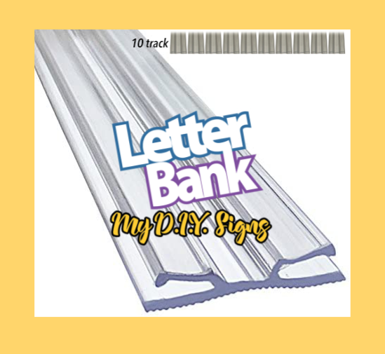 Track, ten sections for flex letters