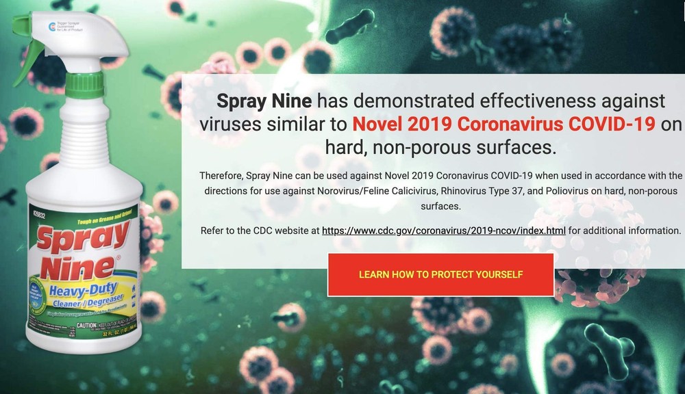 SPRAY NINE HD CLRN 32OZ
