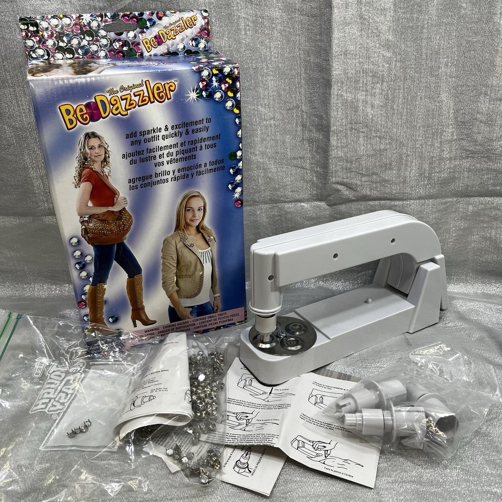 The Original Bedazzler Complete Rhinestones, Studs, Patterns Instructions