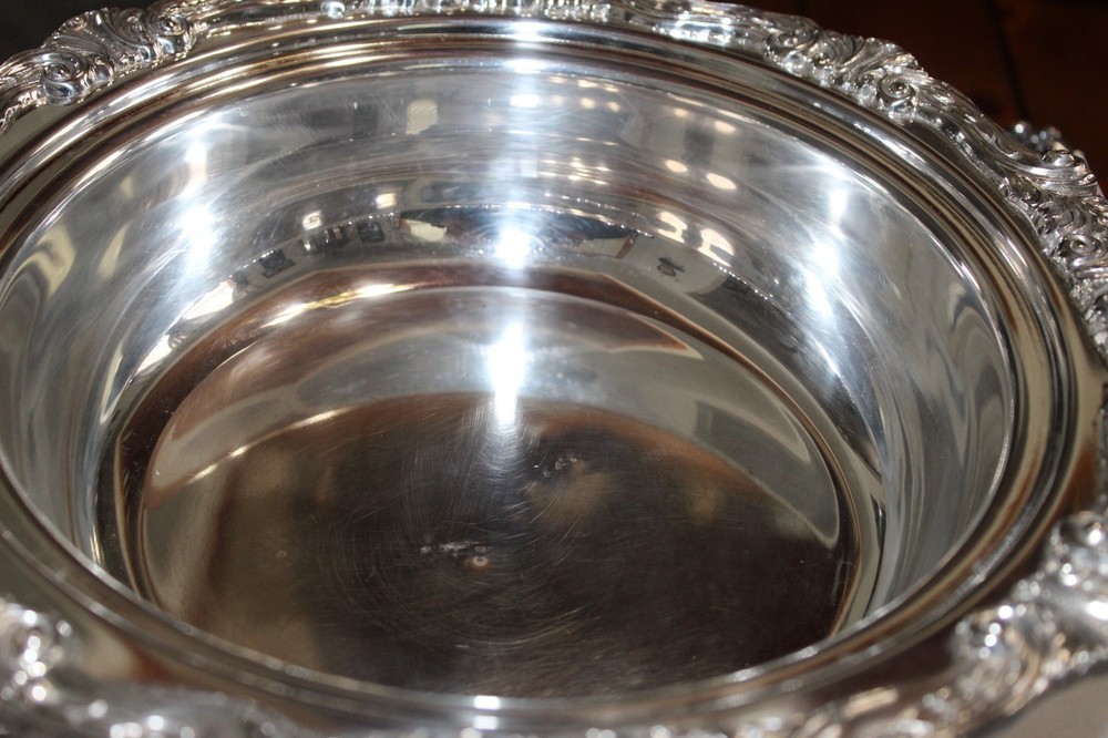 Two Ornate Silver Plate Chafing Dishes