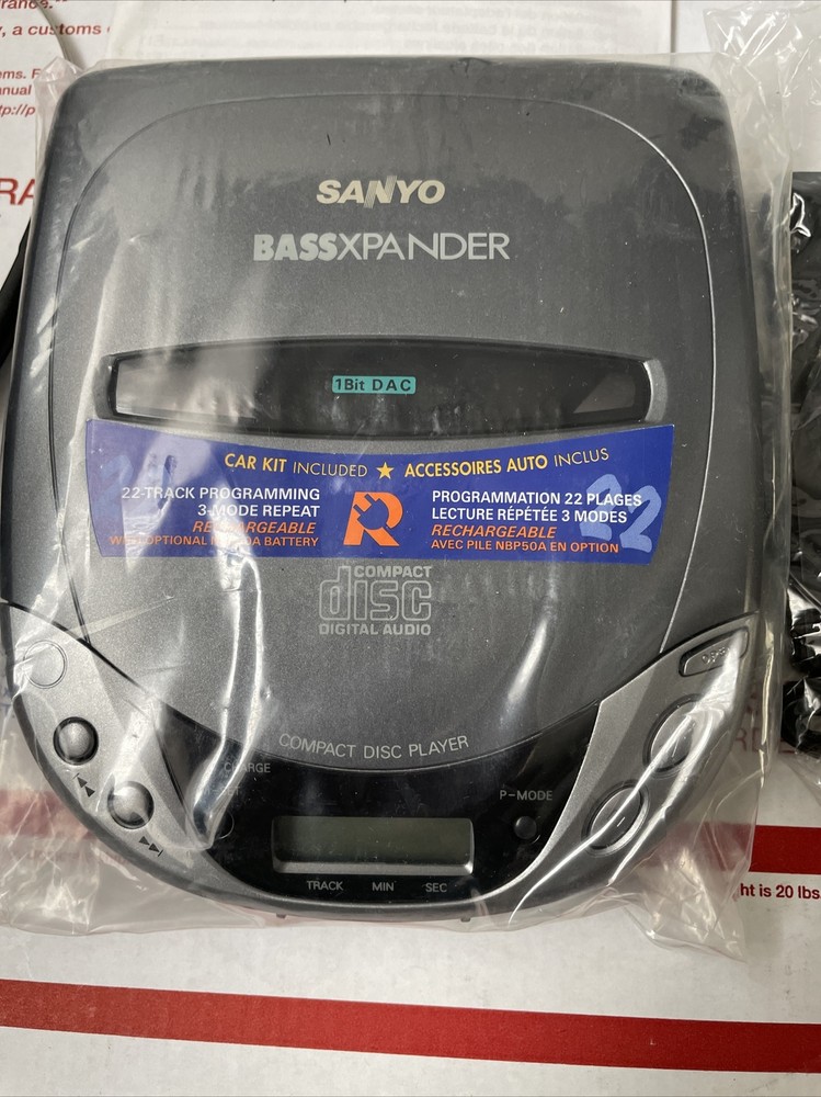Vintage Sanyo CDP 195 Compact disc player. NIB