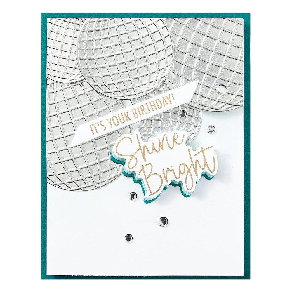 Spellbinders Disco Balls Etched Dies, Metal