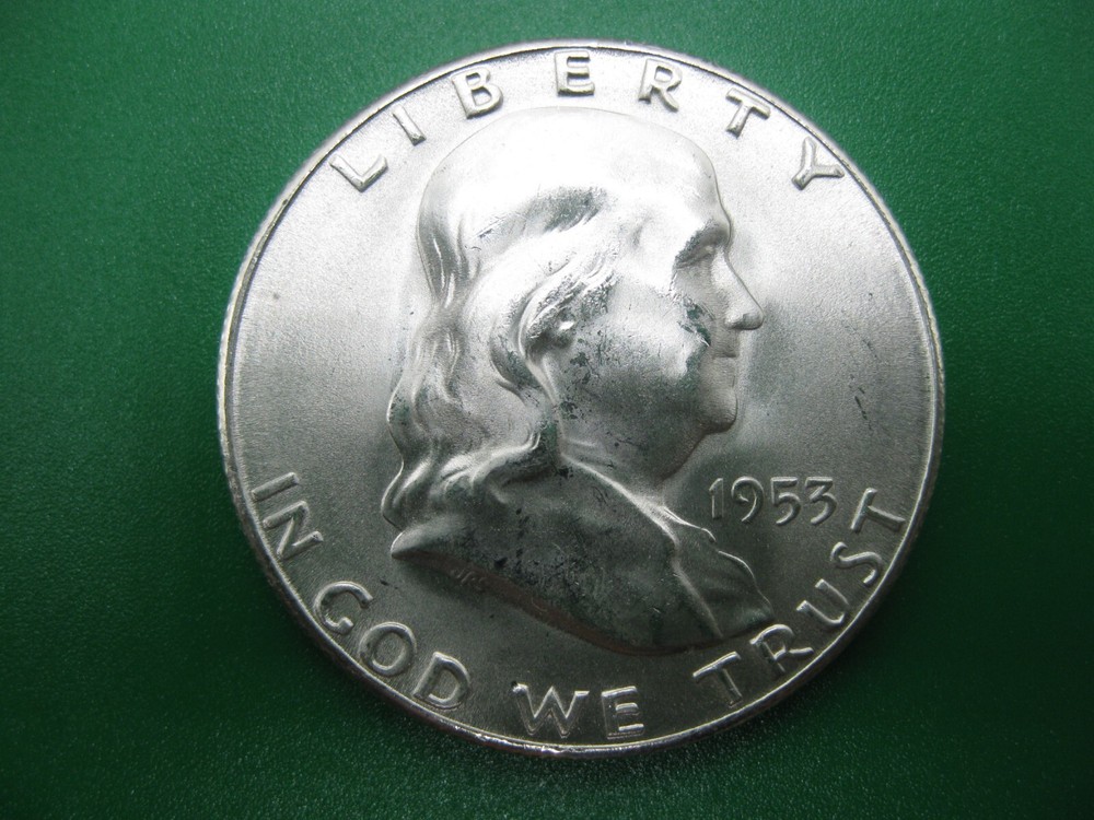1953 S Franklin Half Dollar Gem+ BU!