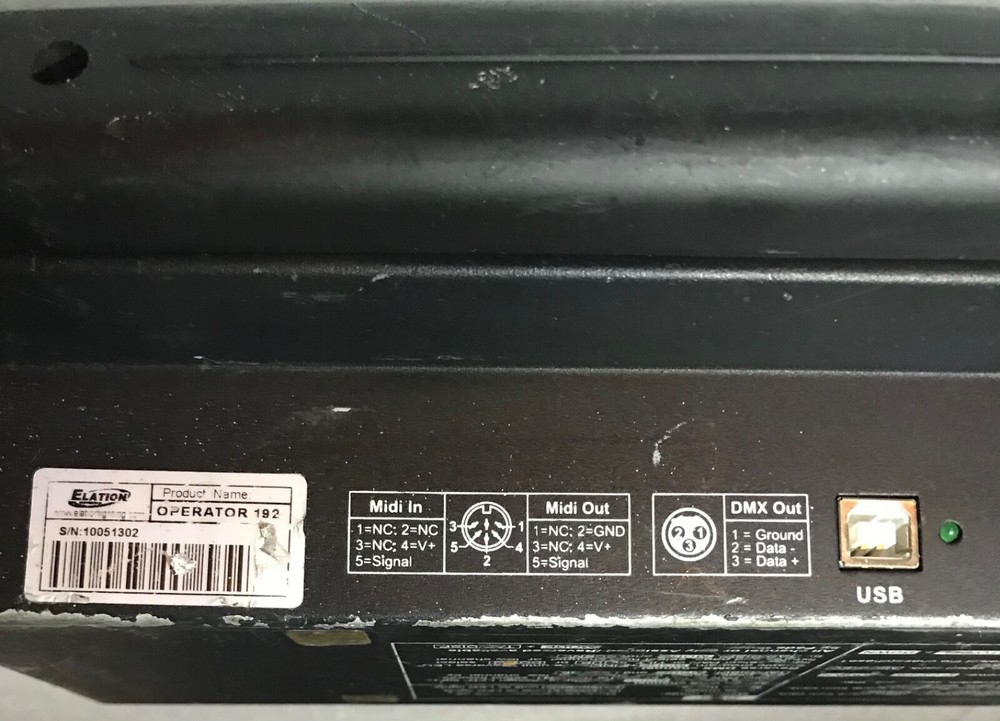 Elation DMX Programmer Channel Tabletop Lighting Controller OPERATOR 192