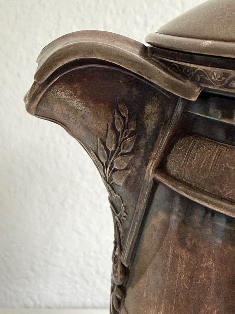 Antique Reed & Barton Silver Plate Ice Pitcher Patented Moveable Liner 1879