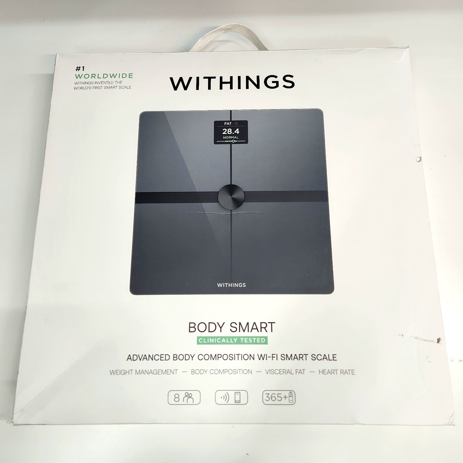 WITHINGS Body Smart Comp Scale Complete Body Analysis WI-FI Smart Scale Black