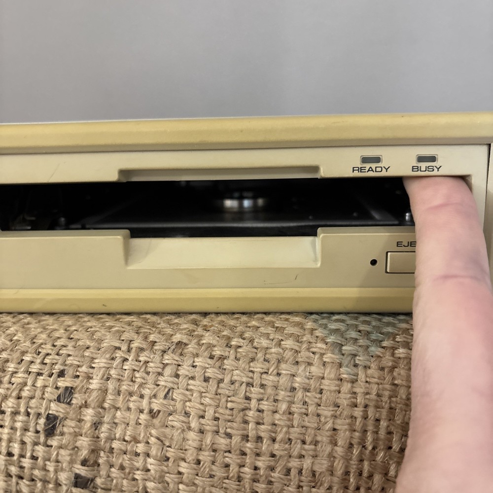 Vintage Microtech External Tape Drive - Turns On ***Untested