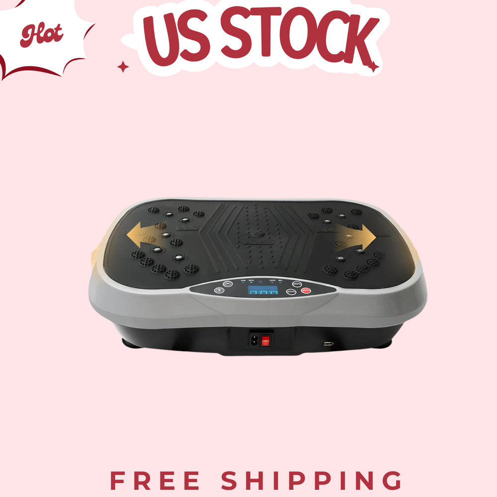 Vibration Plate Exercise Machine, 10 Preset Modes & 200-Level Vibration