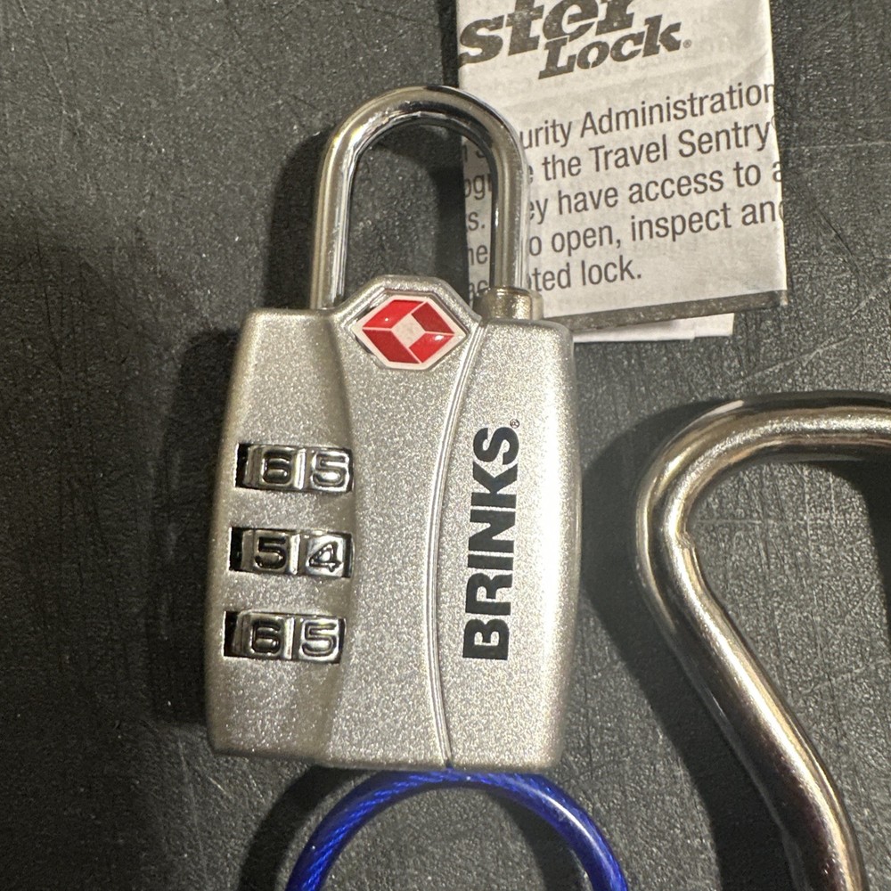 5 TSA Combination Luggage Locks 3~Master 3 #comb,1 Master 4 #&1 Brinks(252)