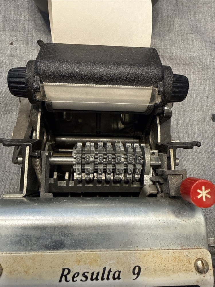 Resulta P7 Mechanical Adding Machine 1950’s As Is Read Desc