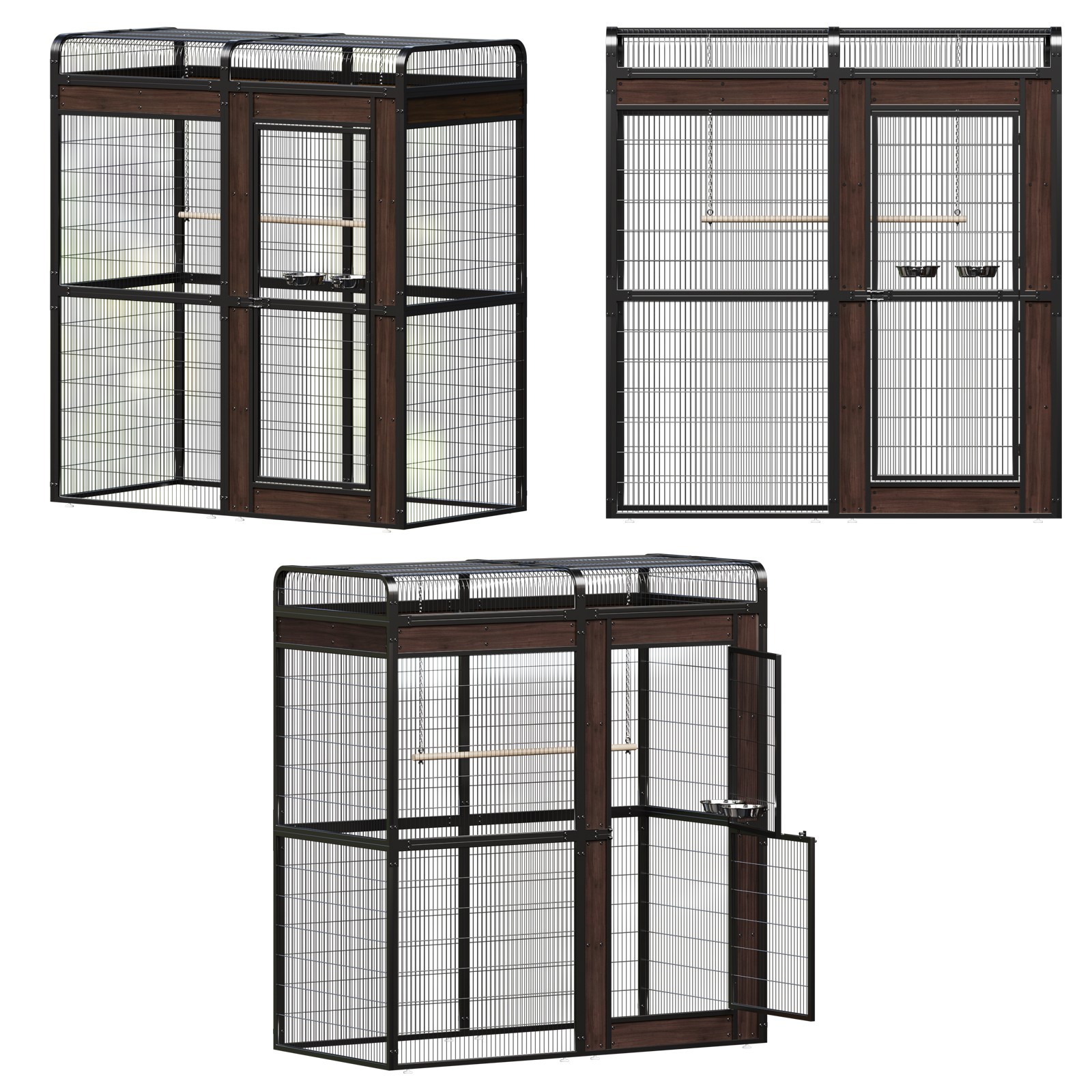 Extra Large Metal Aviary Bird Cage for Parakeet Macaw Parrot Budgies Lovebirds