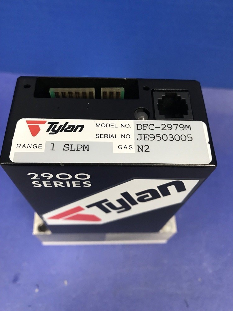 Tylan DFC 2979N MFC Mass Flow Controller 1 SLPM, N2, Block Mount, Used