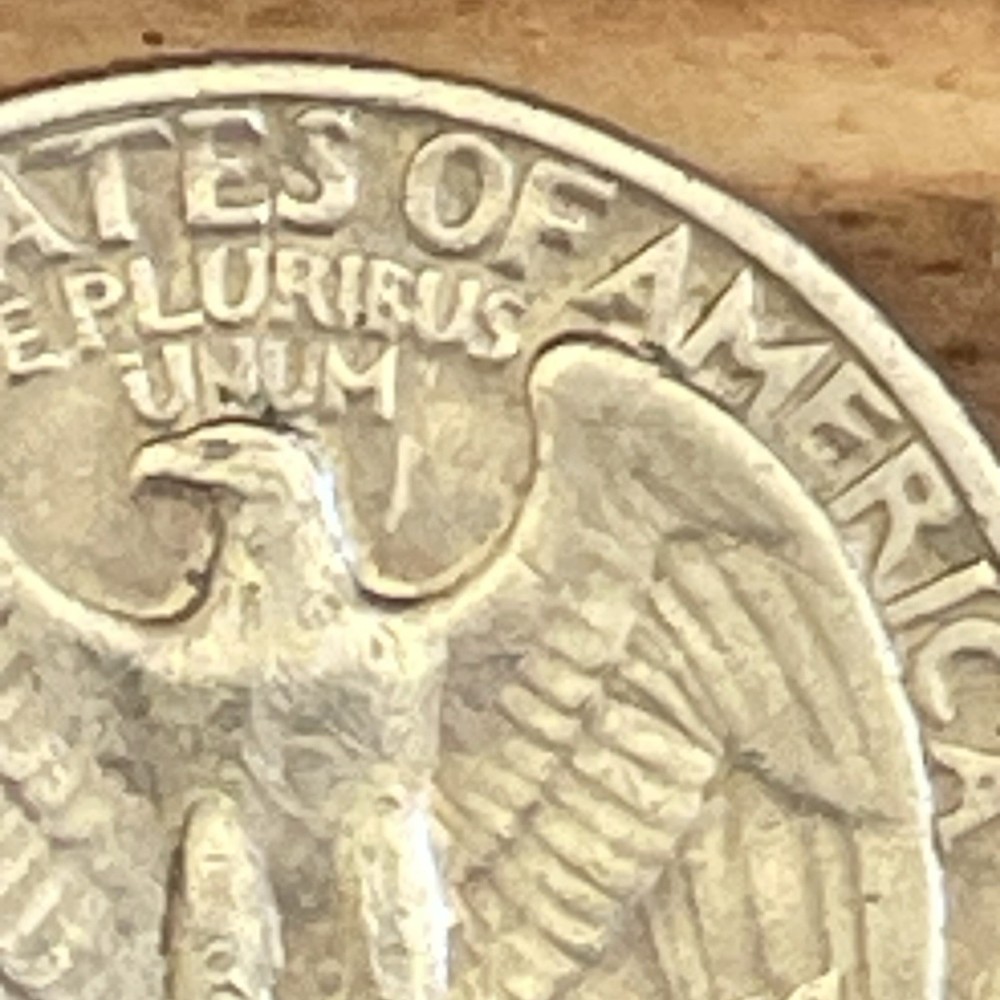 1972 No Mint Mark Washington Quarter. rare Off Center Many Errors
